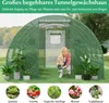 COSTWAY 12m² Gewächshaus 4x3x2m, Foliengewächshaus mit Produktbild-Vorschau 5
