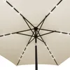 KINGSLEEVE® Sonnenschirm UV Schutz 80+ Balkon 300 cm LED Produktbild-Vorschau 9