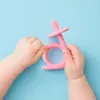 Akuku Beißring Baby KinderBeißring SilikonBeißring Rosa Produktbild-Vorschau 5
