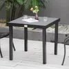 Table de jardin carrée en aluminium, 78 x 78 x 74 cm, 4 Voir les images du produit 4