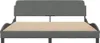 vidaXL Rám postele "Dover" tmavě šedý 180x200 cm látka Náhled obrázku produktu 4