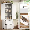 MODFU, mobiletto buffet alto, 60 x 30 x 168 cm, armadio Anteprima dell’immagine prodotto 6