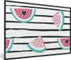 MuchoWow® Gerahmtes Poster Wassermelone - Sommer - Schwarz Produktbild-Vorschau 1