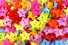 Kinderknopf Stern Farbmix Produktbild-Vorschau