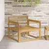 vidaXL Armlehnen Modul 2 stk. Weiß 79 x 6 x 61 cm Produktbild-Vorschau 2