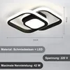 42W LED Deckenleuchte Schwarz Ø32cm, Moderne Deckenlampe Produktbild-Vorschau 4