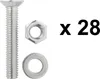 4x Verzurrschiene 60cm Anhänger und LKW Zurrschienen für Produktbild-Vorschau 5