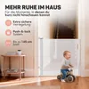 Aufrollbares Treppenschutzgitter weiß - kindersicheres Produktbild-Vorschau 2