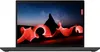 A Lenovo ThinkPad laptop is displayed front and center, showcasing its screen with a vibrant abstract image. Produktbild-Vorschau