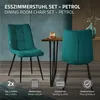 ML-Design Esszimmerstühle 2er Set Petrol, Wohnzimmerstühle Produktbild-Vorschau 2