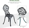 Outsunny bistro set 3dílný zahradní set z litého hliníku Náhled obrázku produktu 4
