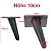4er Set Möbelfüße Schräg 10 cm Schwarz Matt – Design Produktbild-Vorschau 4