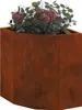 vidaXL Eckpflanzer Rostig 30 x 30 x 35 cm Wetterfeststahl Produktbild-Vorschau 3