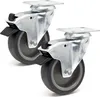 Wiltec Lenkrollen Set 2x Transportrolle Ø125mm bis 100kg Produktbild-Vorschau 1