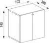 Kommode Sideboard Vandol 1 Drehtüren Produktbild-Vorschau 7