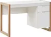 BELIANI Biurko domowe białe drewniane 110 x 50 cm 1 Podgląd zdjęcia produktu 1