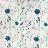 Baumwolle 100% Jeansrosa Blumen mit Zweigen Produktbild-Vorschau 3