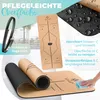 KESSER® Yogamatte Kork Inkl. Tragegurt Tasche & Yoga-Block Produktbild-Vorschau 5