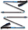 Trekkingstöcke "Distance Carbon Z" von Black Diamond; leicht und zusammenklappbar; mit ergonomischen Griffen und blauen Akzenten. Produktbild-Vorschau