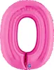 Riesenzahl Folienballon 40"/102cm | Pink Zahl: 0 Produktbild-Vorschau 1