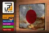 Holzschild Flagge Japan 30x20cm Flag of Japan Rost Produktbild-Vorschau 3
