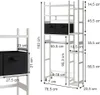 Skříňka na pračku Vicco Bilbao Bílá 78.5 x 163 cm se 2 Náhled obrázku produktu 4
