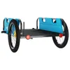 vidaXL Rimorchio per bicicletta blu Tessuto Oxford e ferro Anteprima dell’immagine prodotto 7