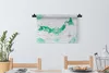 MuchoWow® Wandteppich Wandbehang Weltkarte - Grün - Produktbild-Vorschau 4