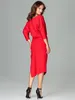 Lenitif Midikleid für Frauen Belalon K479 rot XL Produktbild-Vorschau 9