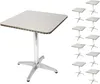 A set of 10 aluminum bistro tables displayed against a white background. Produktbild-Vorschau