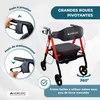 Déambulateur pliable XXL jusqu'à 204 kg Mobiclinic Voir les images du produit 5