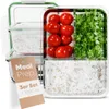 classbach® Meal Prep Boxen Glas mit Fächern | 3er Set | Produktbild-Vorschau 8