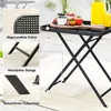 Outsunny tavolo da giardino pieghevole 70 x70 cm, tavolo da Anteprima dell’immagine prodotto 7