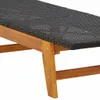 Sonnenliegen 2 Stk. Schwarz Braun Poly Rattan Massivholz Produktbild-Vorschau 9