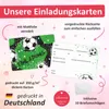 10 coole Einladungskarten Fussball grün schwarz inkl. 10 Produktbild-Vorschau 4