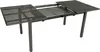 An extendable metal garden table on a white background. Produktbild-Vorschau