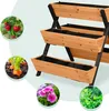 Vertikálny záhon Relaxdays, drevo, VxŠxH: 82 x 75 x 90 cm, Náhľad obrázku produktu 5