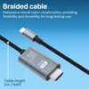 MMOBIEL USB-C zu HDMI Kabel 2 m -4K@30Hz Geflochtenes Produktbild-Vorschau 5