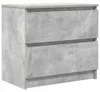 vidaXL Armoire TV gris béton 60x35x54 cm Bois composite Voir les images du produit 1