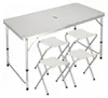 Verk 14469 Set de camping pliant pour 4 personnes beige Voir les images du produit 1