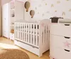 ZEE STAR Cassettiera Fasciatoio Bianca Stella Rosa 83x87x49 Anteprima dell’immagine prodotto 9