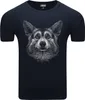 Diarbo Herren T-Shirt mit Tierliebhaber Druck Corgi Kopf Produktbild-Vorschau 1