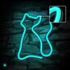 Forever Light Neon-LED Katze | Türkis Produktbild-Vorschau 3