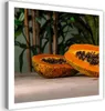 Leinwandbild zwei papayahälften 40x40 cm Feeby orange Produktbild-Vorschau 1