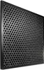 A close-up, angled view of a black framed air filter with a hexagonal grid pattern. Produktbild-Vorschau