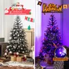 COSTWAY 183cm Künstlicher Weihnachtsbaum mit 250 lila LEDs, Produktbild-Vorschau 2