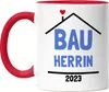 Bauherrin 2023 Tasse Hausbau Richtfest Häuslebauer Geschenk Produktbild-Vorschau 1