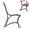 QLS 1 pièce pied de banc fonte noir 74x45 cm avec dossier Voir les images du produit 1