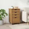 vidaXL Rollende opbergkast MOSS, honingbruin, 34 x 39 x 56 Productafbeelding-voorbeeld 3