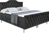 ALTDECOR Boxspringbett mit Holz Füßen, Matratze und Produktbild-Vorschau 2